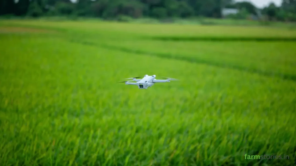 Soil Testing for Farmers using a digital soil sensor in an agricultural field.