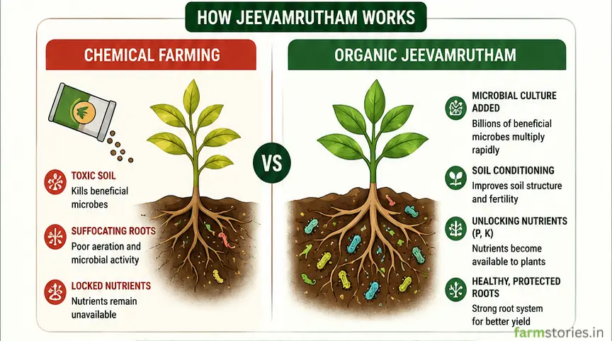 how Jeevamrutham - India’s Ancient Liquid Fertilizer works