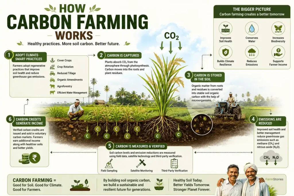 Carbon Farming in India: An Infographic
